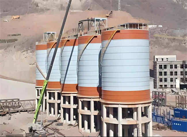 周矶管理区高架钢板仓