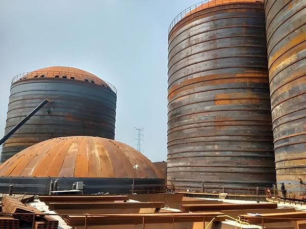 周矶管理区焦粉钢板仓